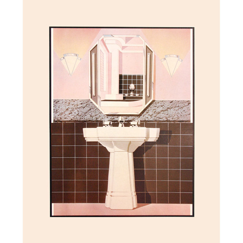Vintage Bathroom Art Print