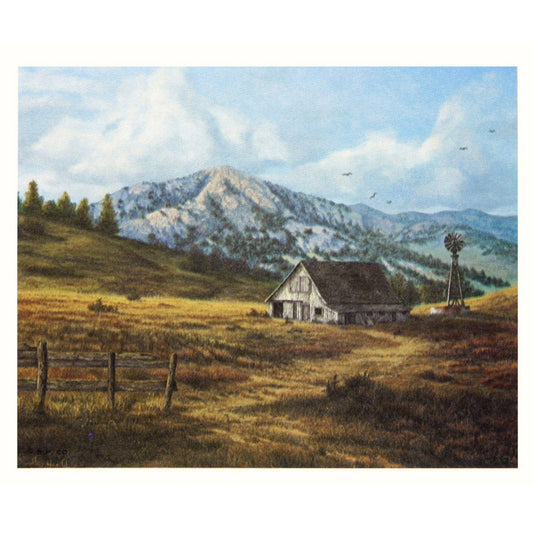 Vintage American Barn Print