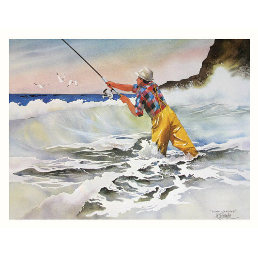 Vintage Surf Casting Print